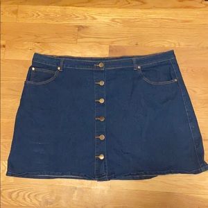 City Chic Jean Miniskirt